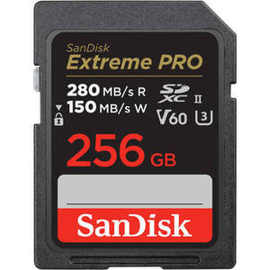 SanDisk 256GB Extreme PRO UHS-II SDXC Memory Card