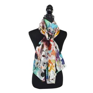 Cyndi Abstract Silk Scarf