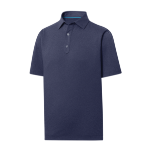 FootJoy Solid Lisle Polo Large Heather Navy Size: Large