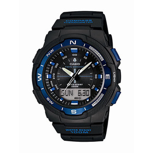 Twin Sensor Multi-Function Watch Black Resin Band