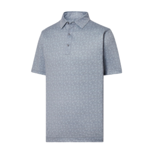 FootJoy Painted Floral Lisle Polo X-Large Grey Size: X-Large