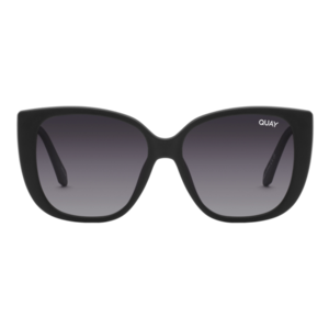 Quay Women's Polarized Ever After Large  Sunglasses Matte Black/Smoke Polarized