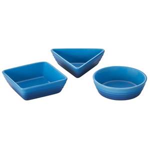 3pc Stoneware Serving/Tapas Dish Set, Marseille