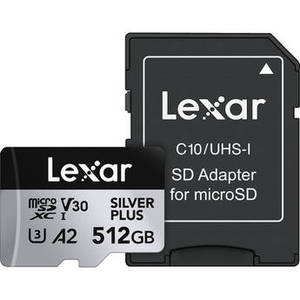 Lexar 512GB Professional SILVER PLUS UHS-I microSD