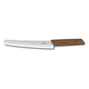 Swiss Modern 8.5" Bread Knife, Walnut