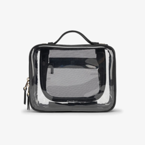 CALPAK Medium Clear Cosmetics Case Black