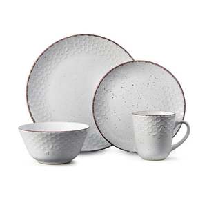 Bumble Bee White 16pc Dinnerware Set