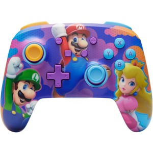 PowerA - Enhanced Wireless Controller for Nintendo Switch - Color Splash Heroes