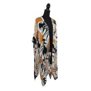 Niecy Palm Print Kimono