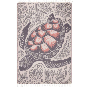 Sand Cloud Taino Turtle Towel Natural