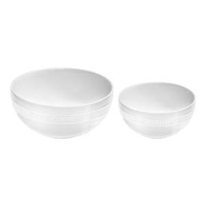 2pc Nested Mixing Bowl Set White