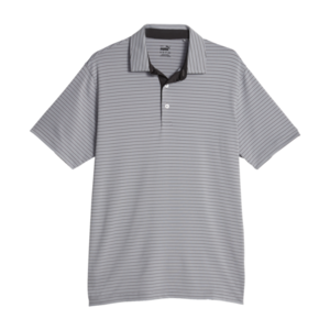 Puma MATTR Bay Golf Polo Large Ash Gray/Puma Black Size: Large