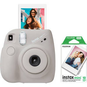 FUJIFILM INSTAX MINI 7+ Instant Film Camera (Gray