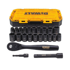 23pc 1/2" Drive Combination Impact Socket Set