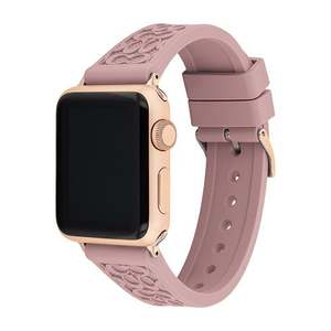 Blush Rubber Apple Watch Strap w/ "C" Logos 38mm & 40mm