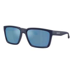 Arnette Polarized Plot Twist Sunglasses Dark Blue Matte/Polarized Dark Grey Mirror Water