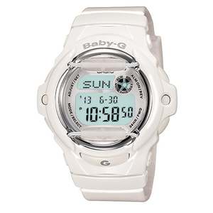 Ladies Baby-G Gloss White Jelly Digital Watch