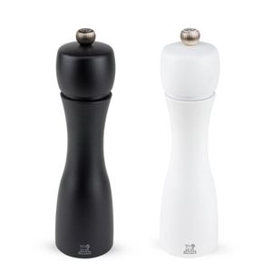 Tahiti 20cm Manual Salt and Pepper Mill Duo - Black/Matte White