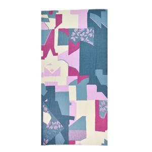 Happy Mixed Geo Screen Print Pareo Scarf