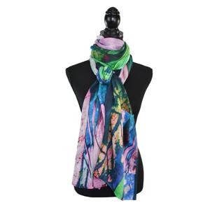 Paradise Leaf Print Scarf Wrap