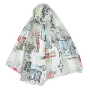 Bellagio Whimsical Cupro Scarf