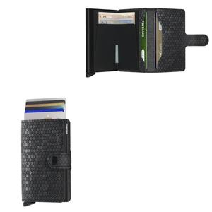 Miniwallet Hexagon Black