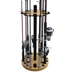 24-Fishing Rod Spinning Round Storage Rack