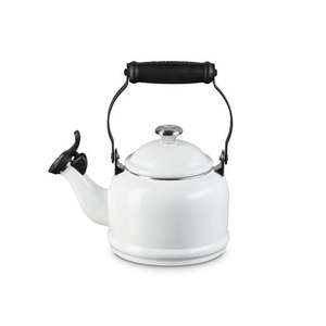 Demi Kettle w/ Metal Finishes White