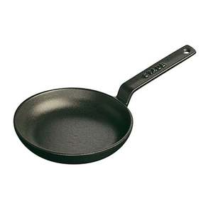 4.75" Cast Iron Mini Frying Pan Matte Black