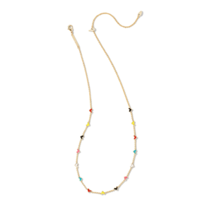 Kendra Scott Haven Heart Gold Strand Necklace in Multi Mix